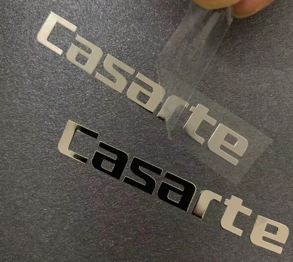 Advertising label sticker