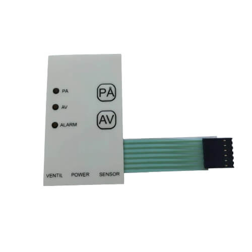 Mini control panel membrane switch keypad