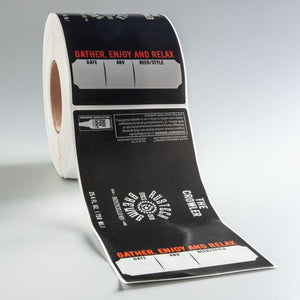 Sticker & Labels 15 50ml Crowler dark label sticker