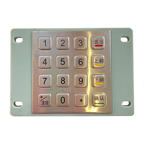 Metal keypad