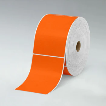 Sticker & Labels 9 Orange coated thermal label -1 inch core